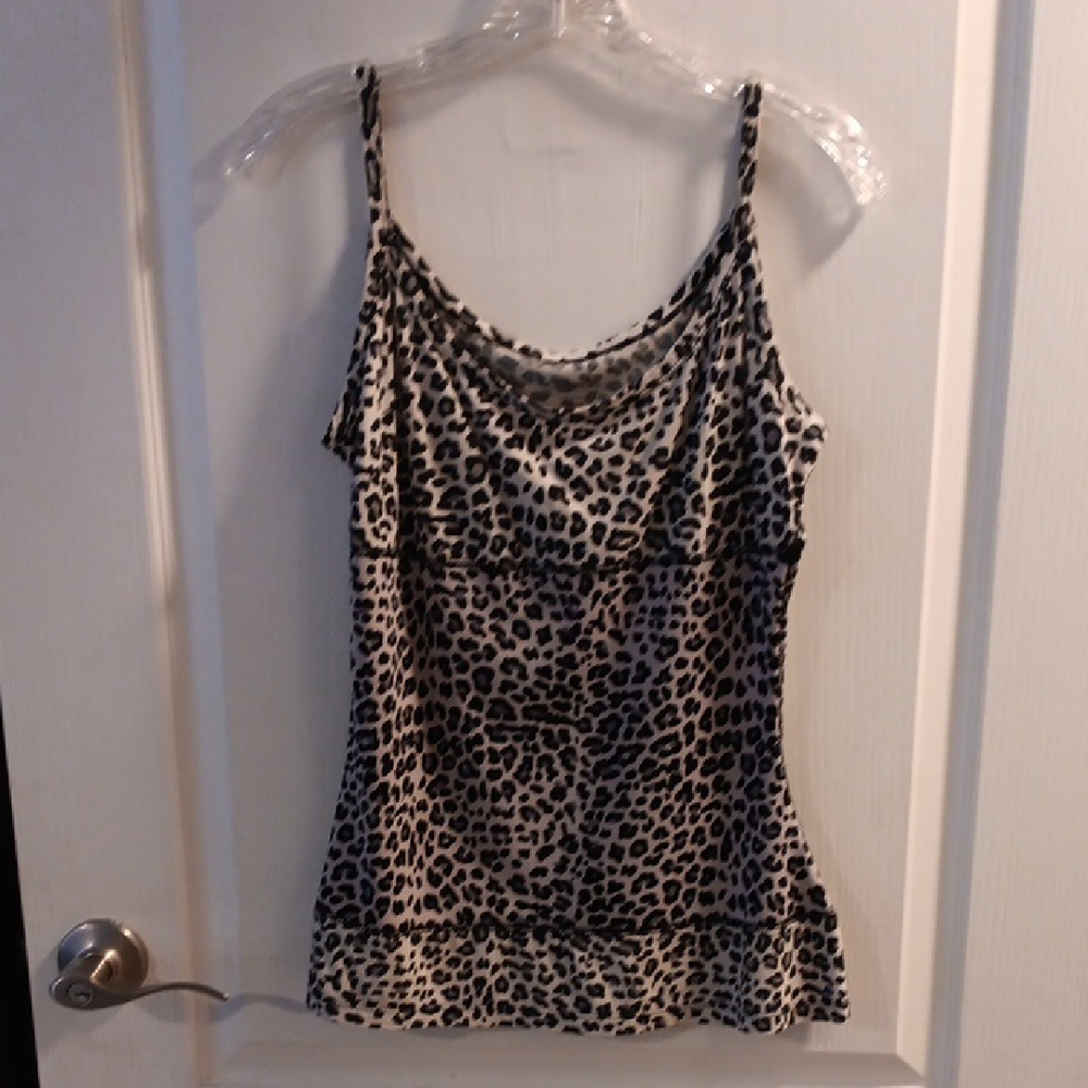 Yummie Tummie Leopard Print Women's Camisole Top Large, SEXY